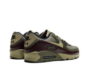 Tênis Nike Air Max 90 Gore-Tex 'Medium Olive' Verde / Vinho – par de costas