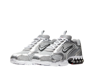 Tênis Nike Air Zoom Spiridon Cage 2 'Metallic Silver' Prata – par, vista frontal