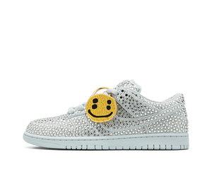 Tênis Nike Dunk Low x Cactus Plant Flea Market 'Swarovski Crystals' Prata – vista lateral