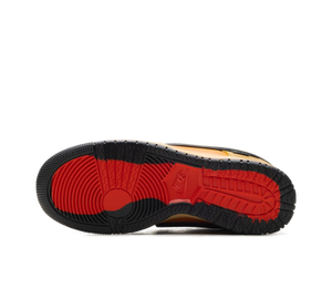 Tênis Nike Dunk Low Gore-Tex 'Wheat/Ceramic' Dourado / Laranja – detalhe do solado