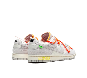 Tênis Nike Dunk Low x Off-White 'Lot 11' Cinza / Laranja – foto 4