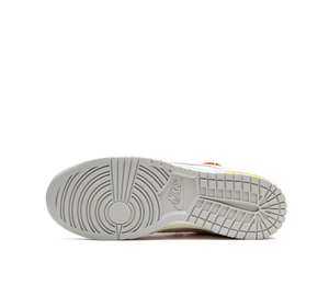 Tênis Nike Dunk Low x Off-White 'Lot 11' Cinza / Laranja – foto 5
