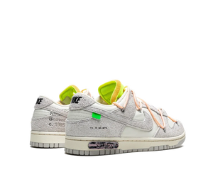Tênis Nike Dunk Low x Off-White 'Lot 12' Cinza / Rosa – foto 4