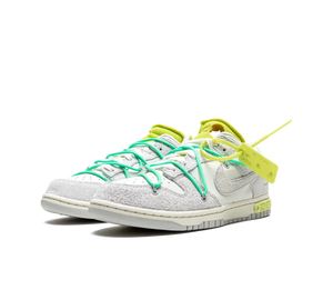 Tênis Nike Dunk Low x Off-White 'Lot 14' Cinza / Verde – foto 3