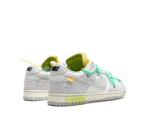 Tênis Nike Dunk Low x Off-White 'Lot 14' Cinza / Verde – foto 4
