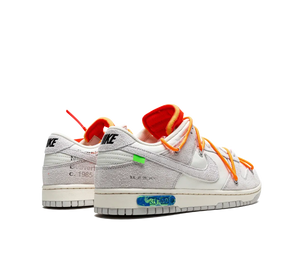 Tênis Nike Dunk Low x Off-White 'Lot 31' Cinza / Laranja – foto 4