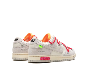 Tênis Nike Dunk Low x Off-White 'Lot 40' Cinza / Vermelho – foto 4