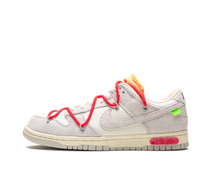 Tênis Nike Dunk Low x Off-White 'Lot 40' Cinza / Vermelho