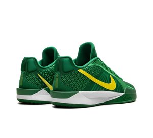Tênis Nike Sabrina 2 'Oregon' Verde / Amarelo – par, vista traseira