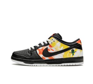 Tênis Nike Dunk Low SB 'Raygun Tie-Dye Black' Preto / Branco
