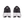Tênis On Cloudsolo x Loewe 'Black White' Preto / Branco – par de costas