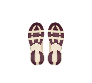 Tênis On Cloudsolo x Loewe Masculino 'Sand Burgundy' Bege / Vinho – solado