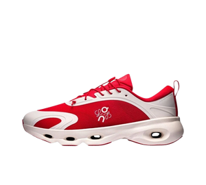 Tênis On Cloudsolo x Loewe Masculino 'Red Eggshell' Vermelho / Creme – vista lateral