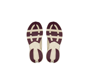 Tênis On Cloudsolo x Loewe Feminino 'Sand Burgundy' Bege / Vinho – solado