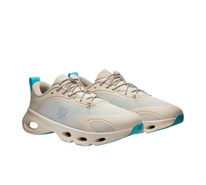 Tênis On Cloudsolo x Loewe Masculino 'Sand Turquoise' Bege / Azul Claro – par de frente