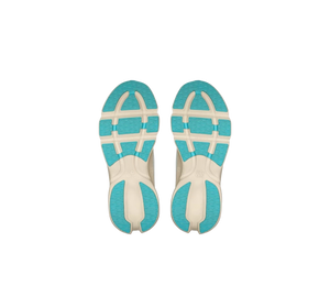 Tênis On Cloudsolo x Loewe Masculino 'Sand Turquoise' Bege / Azul Claro – solado