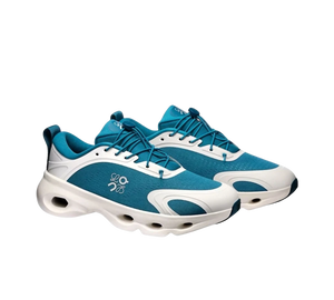Tênis On Cloudsolo x Loewe Feminino 'Teal Eggshell' Azul / Bege – par de frente