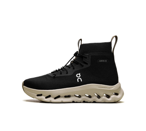 Tênis On Cloudtilt Hi x Loewe 'Black Oatmeal Olive' Preto / Bege – vista lateral