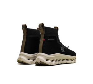 Tênis On Cloudtilt Hi x Loewe 'Black Oatmeal Olive' Preto / Bege – par de costas