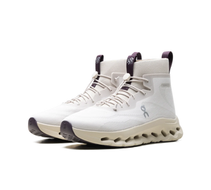 Tênis On Cloudtilt Hi x Loewe 'Sand Oatmeal' Bege / Roxo – par, vista frontal