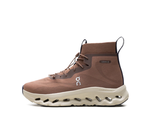 Tênis On Cloudtilt Hi x Loewe 'Taupe Oatmeal' Marrom / Bege – vista lateral