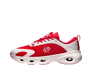 Tênis On Cloudsolo x Loewe Feminino 'Red Eggshell' Vermelho / Branco – vista lateral