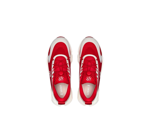 Tênis On Cloudsolo x Loewe Feminino 'Red Eggshell' Vermelho / Branco – vista superior do par