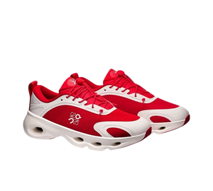 Tênis On Cloudsolo x Loewe Feminino 'Red Eggshell' Vermelho / Branco – par de frente