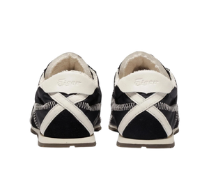 Tênis Onitsuka Tiger Corsair A55 Feminino 'Black Cream' Preto / Creme – par, vista de costas