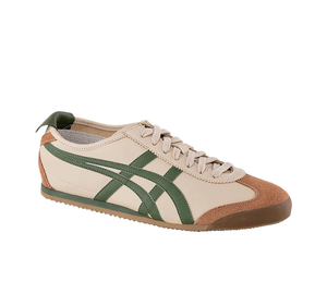 Tênis Onitsuka Tiger Mexico 66 'Beige Grass Green' Bege / Verde – vista 3/4 frente