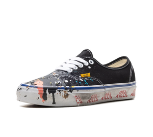 Tênis Vans Authentic Reissue 44 x Gallery Dept. 'Art That Kills' Preto – vista 3/4 frontal