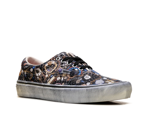 Tênis Vans Era x Supreme x Mike Kelley 'Grey' Cinza – vista 3/4 do lado oposto