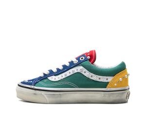 Tênis Vans LX Old Skool 36 'Pearlized Pack Yacht Club' Azul / Verde – vista lateral