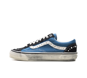Tênis Vans LX Old Skool 36 'Pearlized Pack Black Navy' Preto / Azul-marinho – vista lateral