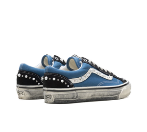 Tênis Vans LX Old Skool 36 'Pearlized Pack Black Navy' Preto / Azul-marinho – par, vista traseira