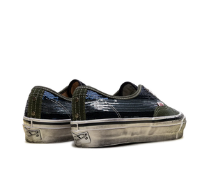 Tênis Vans Premium Authentic 'La Habana Green Blue' Verde / Azul – par, vista traseira