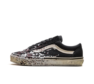 Tênis Vans Premium Old Skool 36 'Paint Splatter Charcoal Grey' Cinza – vista lateral