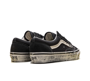 Tênis Vans Premium Old Skool 36 'Paint Splatter Charcoal Grey' Cinza – par, vista traseira
