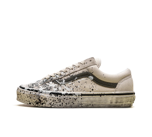 Tênis Vans Premium Old Skool 36 'Paint Splatter Turtledove' Bege – vista lateral
