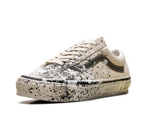 Tênis Vans Premium Old Skool 36 'Paint Splatter Turtledove' Bege – vista 3/4 frente