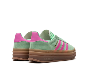 Tênis Adidas Gazelle Bold 'Pulse Mint Pink' Verde / Rosa – foto 4